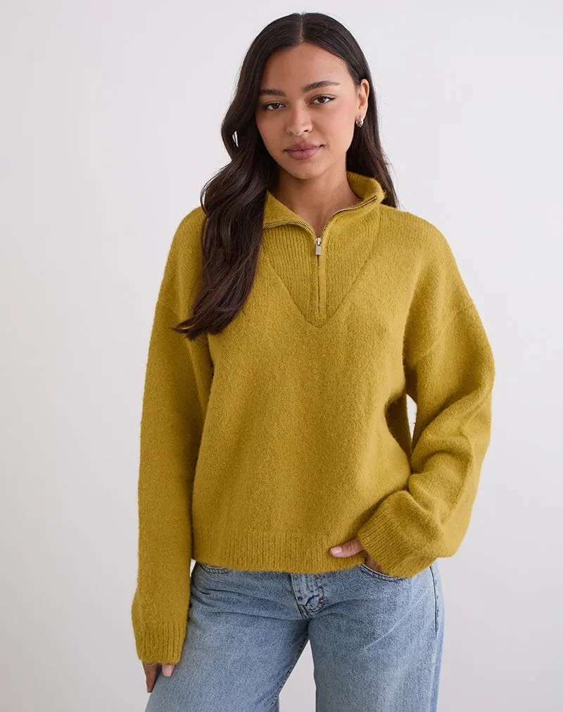 Atine Jumper in Ochre Mustard sold by Motel Rocks product image thumbnail 3