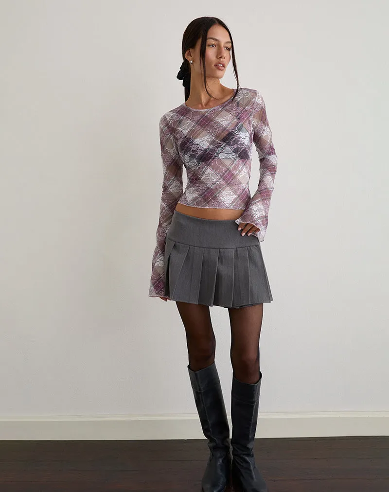 Eireen Top in Country Check Multi sold by Motel Rocks product image thumbnail 2