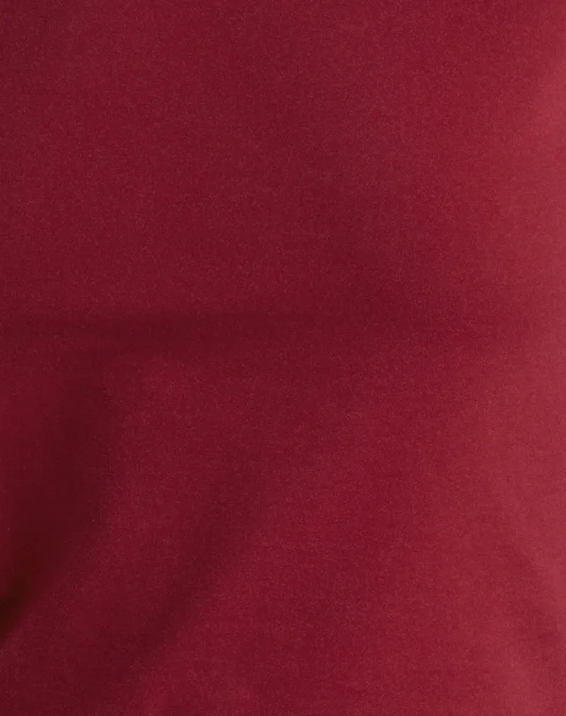 Sutin Tee in Adrenaline Red sold by Motel Rocks product image thumbnail 5