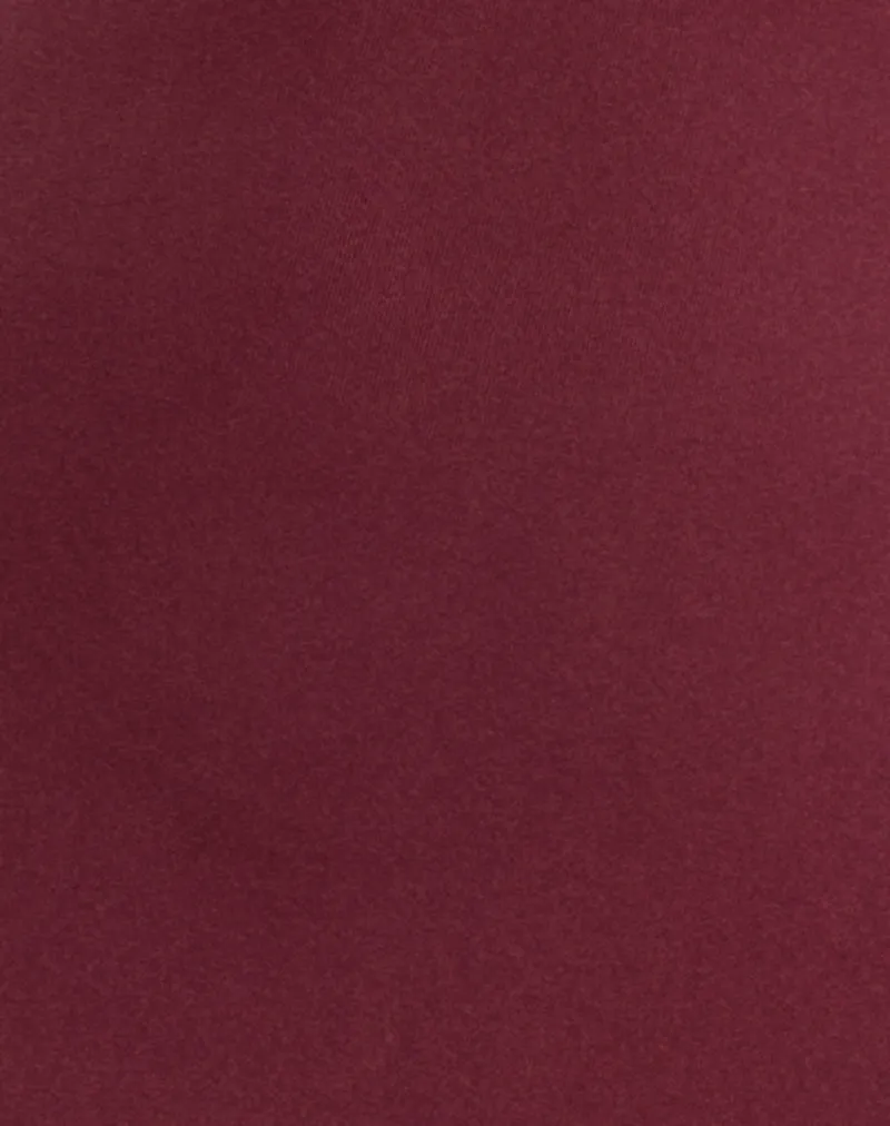 Namra Cowl Neck Maxi Dress in Cupro Burgundy sold by Motel Rocks product image thumbnail 5