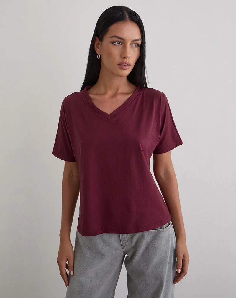 Viman Top in Jersey Maroon sold by Motel Rocks product image thumbnail 4