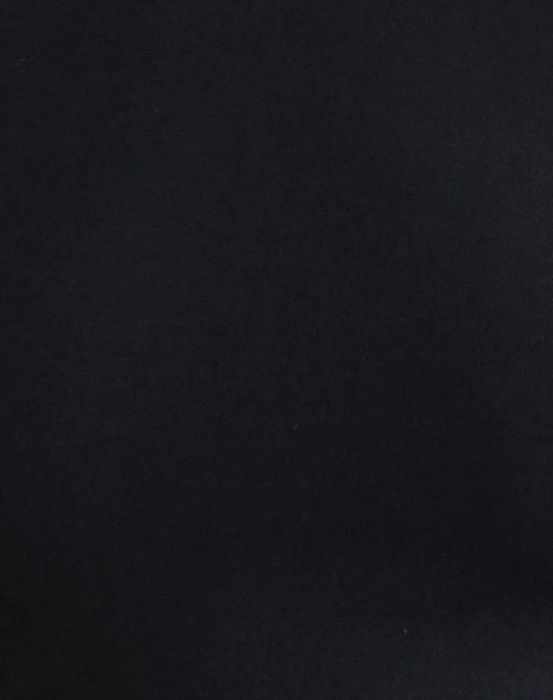 Muzan Long Sleeve Top in Jersey Black sold by Motel Rocks product image thumbnail 5