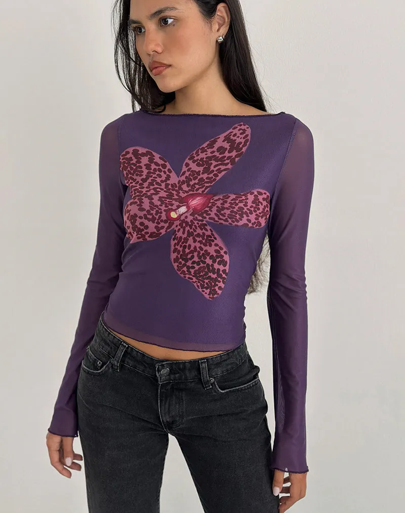 Armali Long Sleeve Top in Vibrant Orchid Purple sold by Motel Rocks product image thumbnail 2