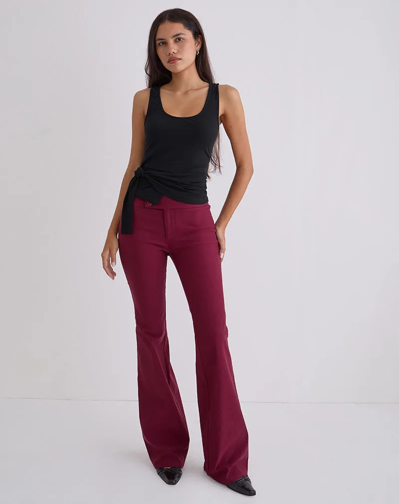 Tanzy Tie Top in Jersey Black sold by Motel Rocks product image thumbnail 2