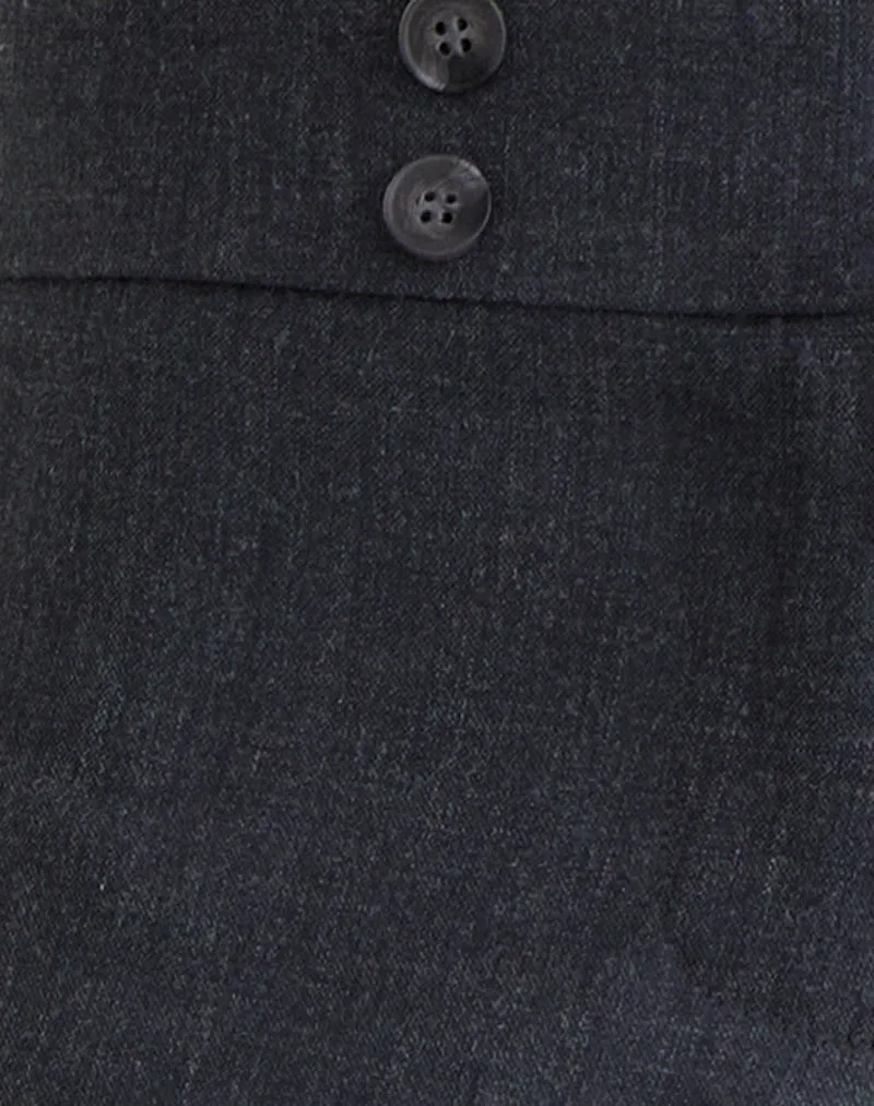 Arisyo Wide Leg Trouser in Tailoring Grey Blue sold by Motel Rocks product image thumbnail 5