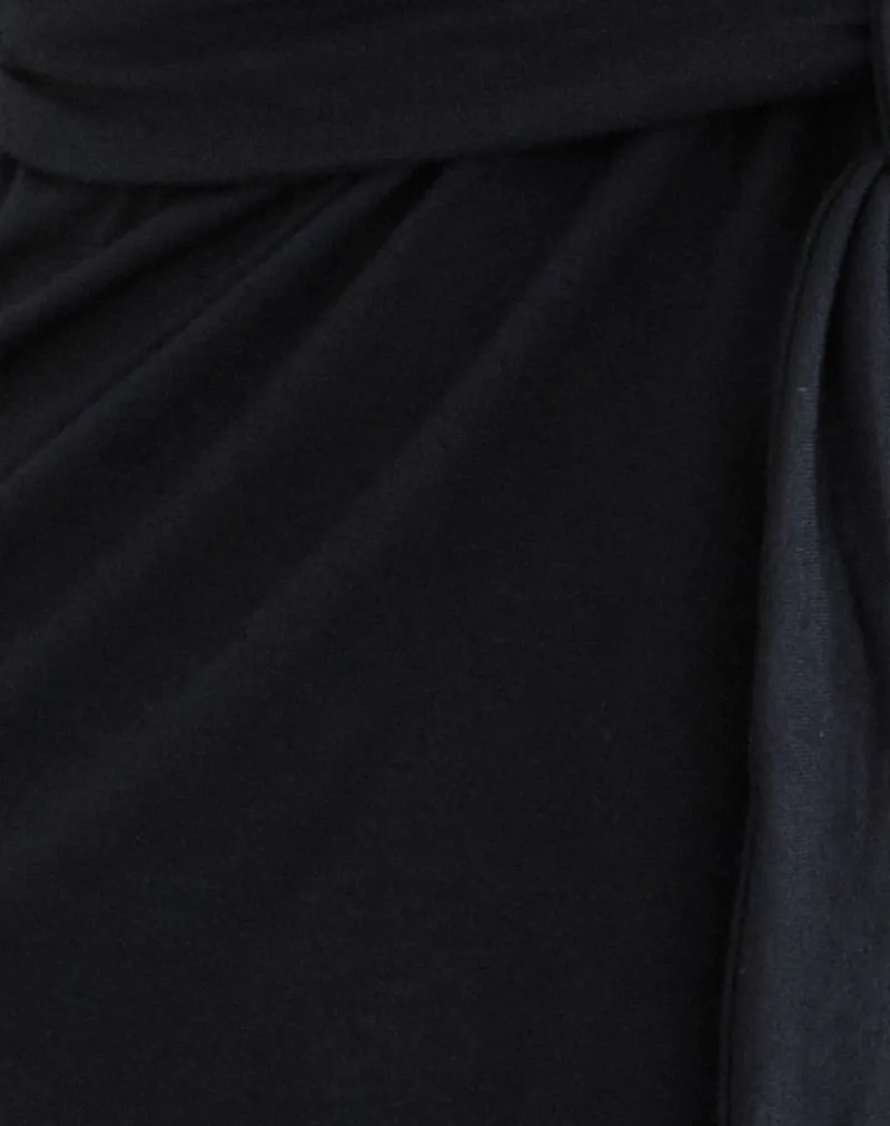 Lamae Wrap Top in Black sold by Motel Rocks product image thumbnail 5