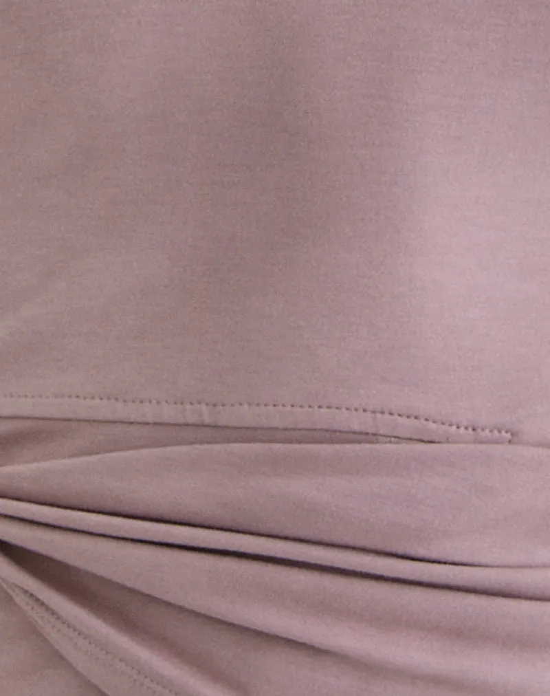 Tanzy Tie Top in Jersey Dusty Mauve sold by Motel Rocks product image thumbnail 5