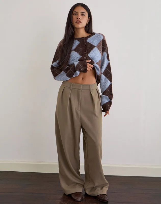 Nala Trouser in Tailoring Beige sold by Motel Rocks