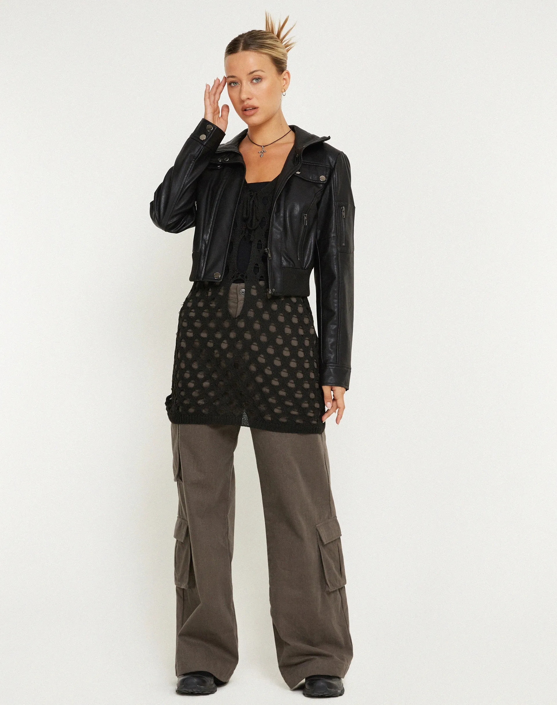 Ryushi Mini Dress in Black sold by Motel Rocks product image thumbnail 3