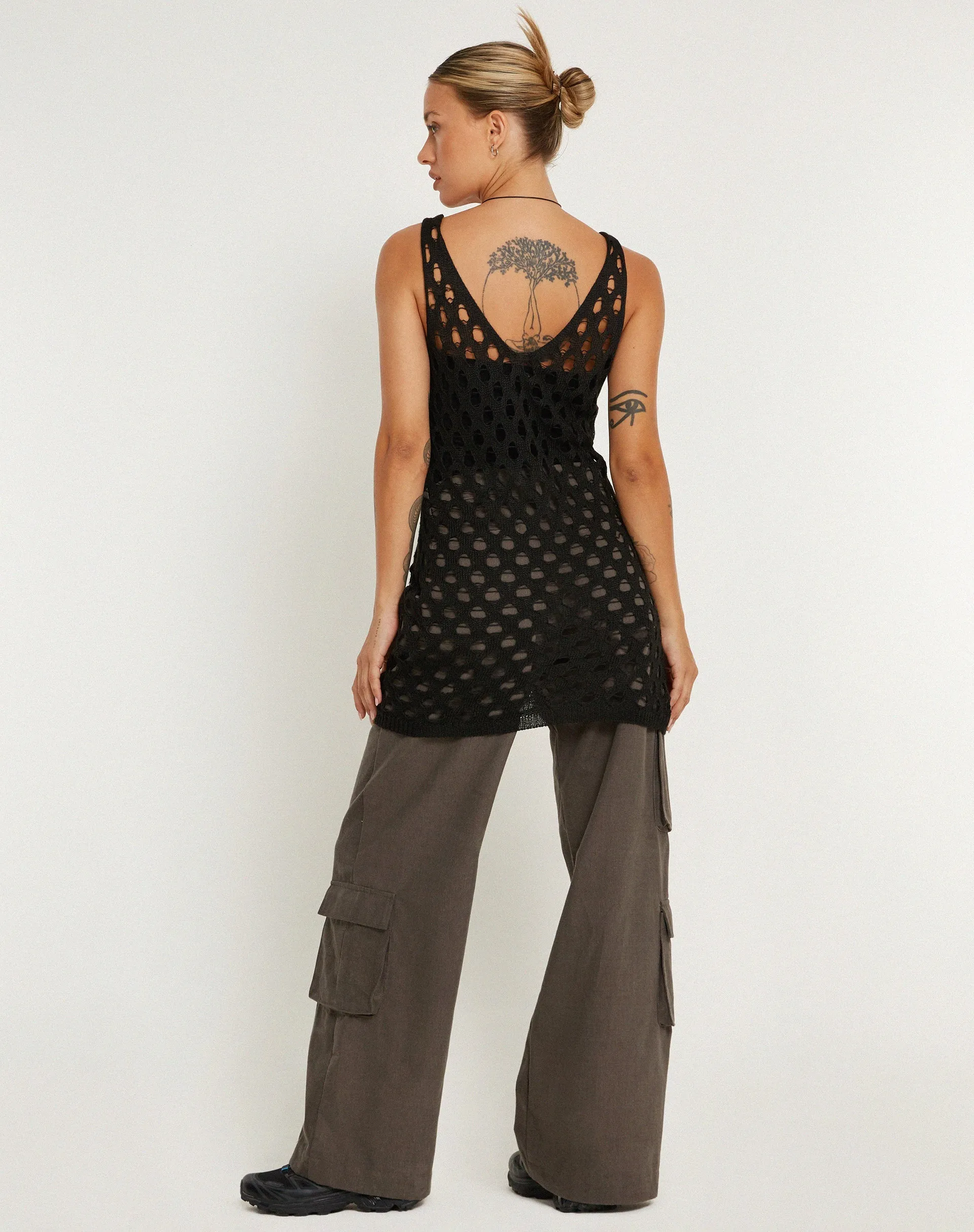 Ryushi Mini Dress in Black sold by Motel Rocks product image thumbnail 4