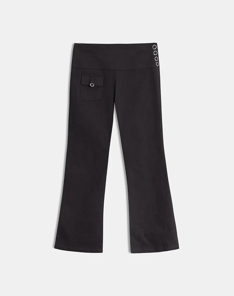 Alora Pocket Trouser in Dark Grey sold by Motel Rocks product image thumbnail 5