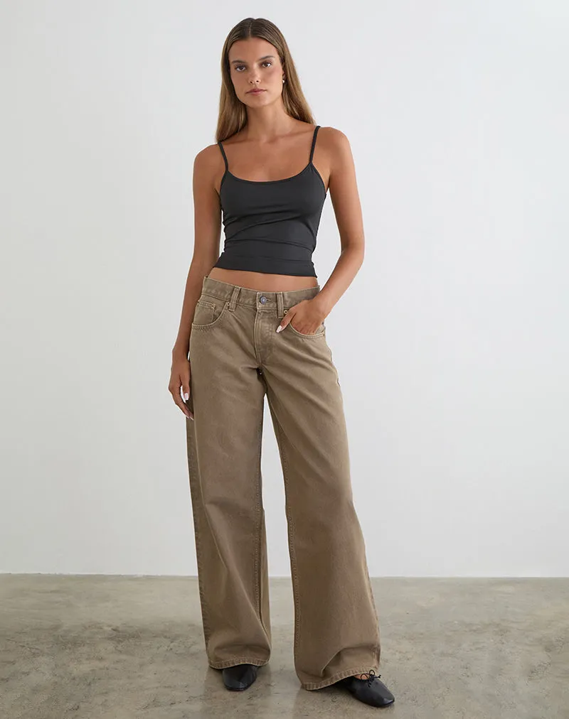 Low Rise Roomy Jeans in Bronze sold by Motel Rocks product image thumbnail 3