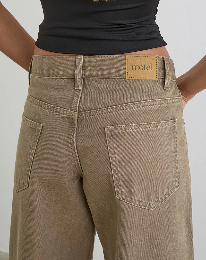 Low Rise Roomy Jeans in Bronze sold by Motel Rocks product image thumbnail 4