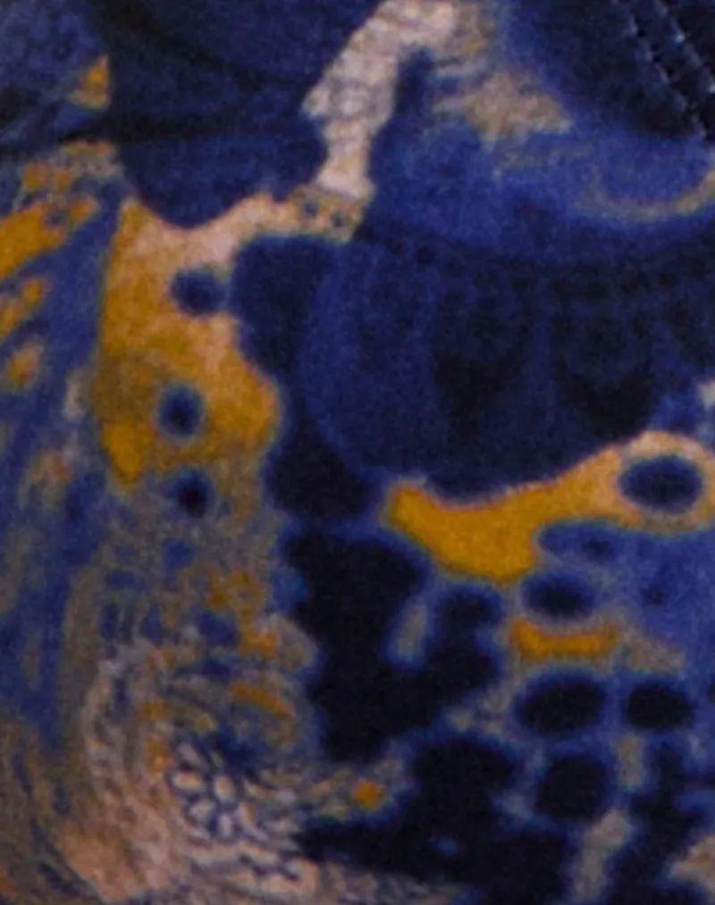 Pami Bikini Top in Hibiscus Paisley Dark Purple sold by Motel Rocks product image thumbnail 5