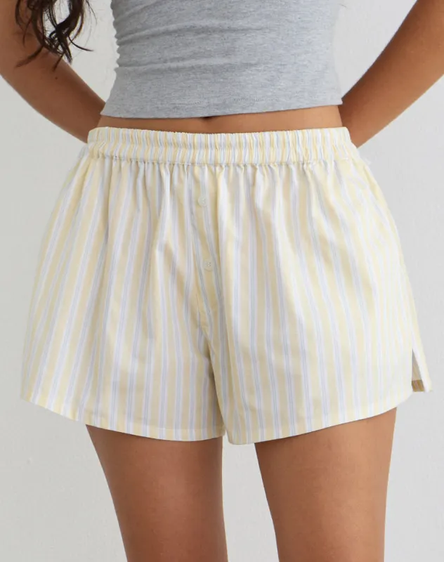 Laboxe Short in Candy Stripe Yellow made by Motel Rocks