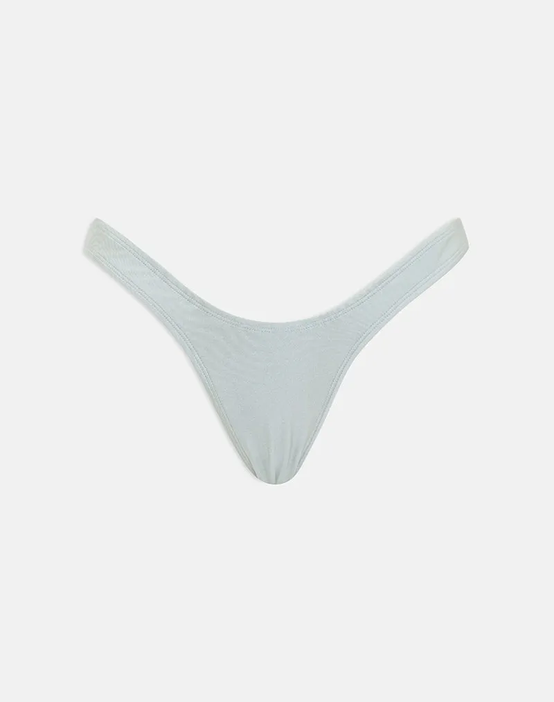 Farida Bikini Bottom in Shine Silver sold by Motel Rocks product image thumbnail 4