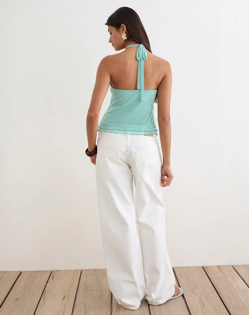 Aliraga Top in Mesh Aqua sold by Motel Rocks product image thumbnail 5