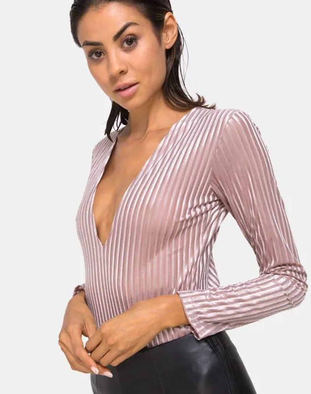 Lao Bodice in Taupe sold by Motel Rocks