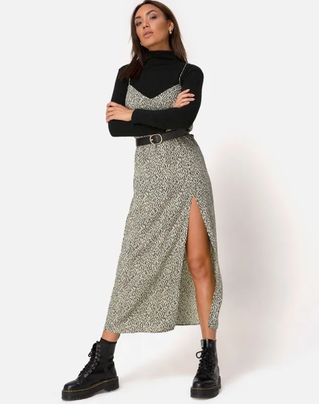 Batis Maxi Dress in Mini Jaguar sold by Motel Rocks