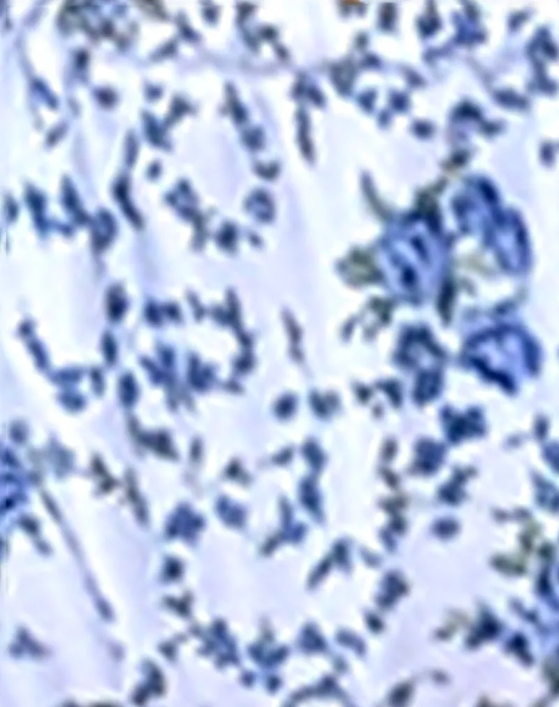 Leyna Bikini Bottom in Blue Flower Chain sold by Motel Rocks product image thumbnail 5