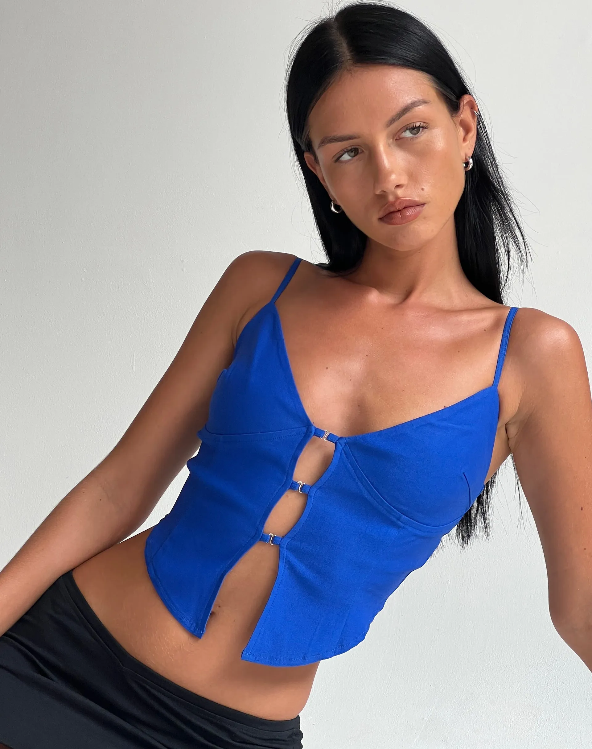 Oleta Cami Top in Cobalt sold by Motel Rocks product image thumbnail 2
