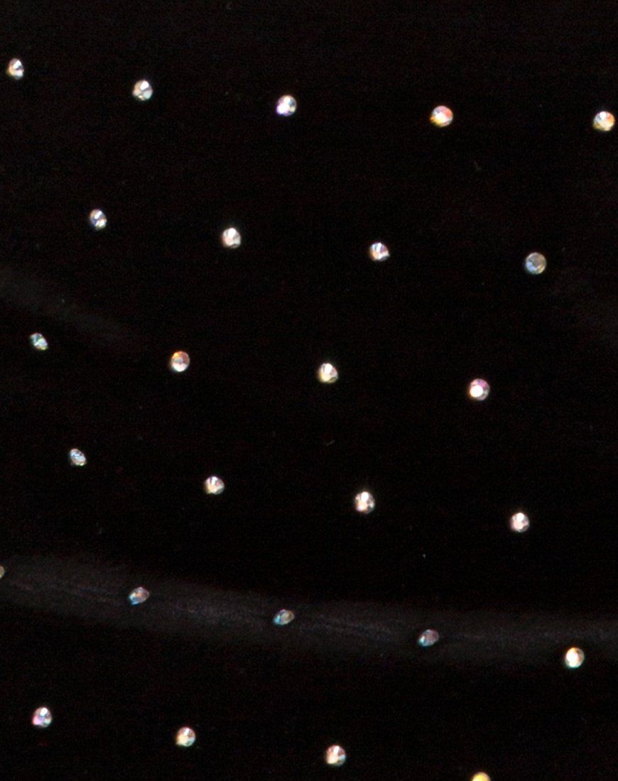 Kylie Crop Top in Diamante Black sold by Motel Rocks product image thumbnail 5