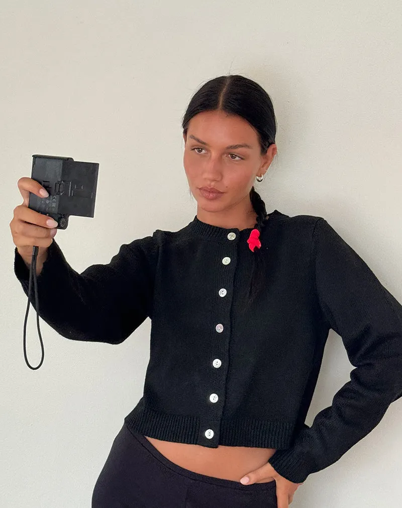 Shura Brush Knit Cardigan in Black sold by Motel Rocks product image thumbnail 5