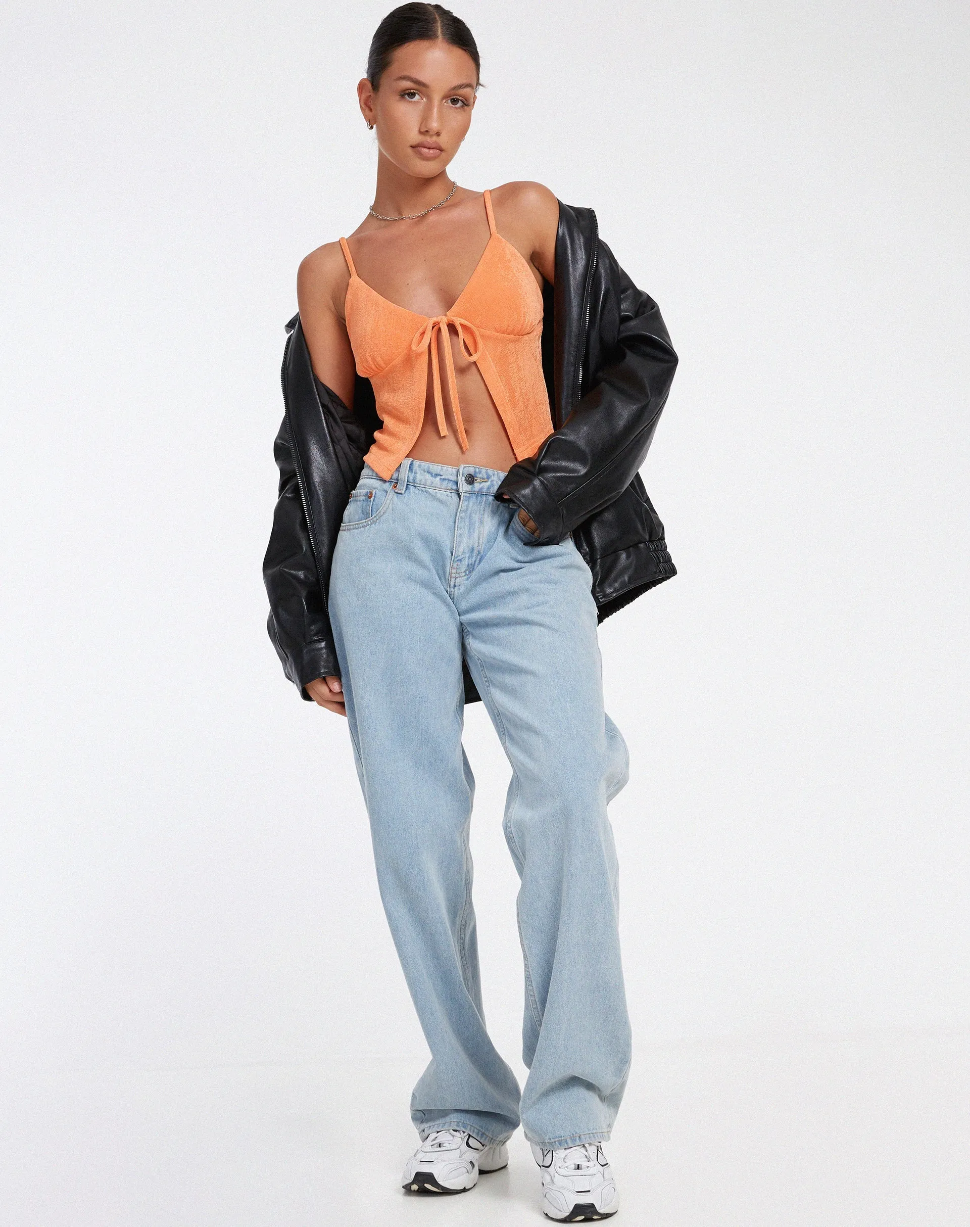 Rumak Top in Crepe Soft Orange sold by Motel Rocks product image thumbnail 2