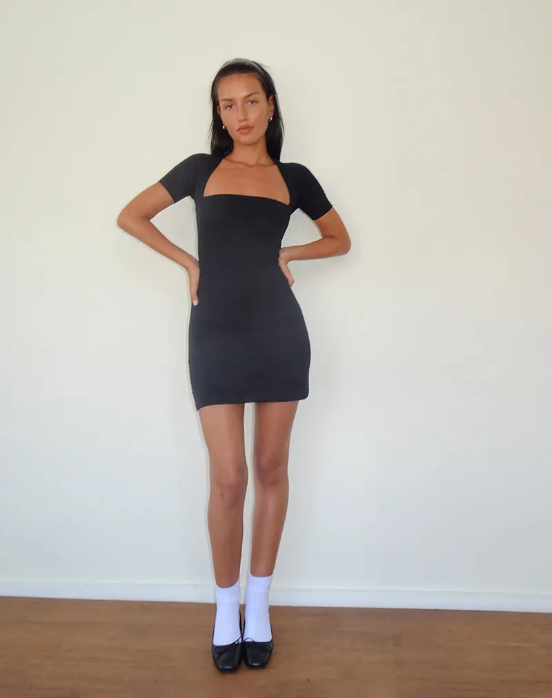 Drequa Mini Dress in Black sold by Motel Rocks product image thumbnail 2