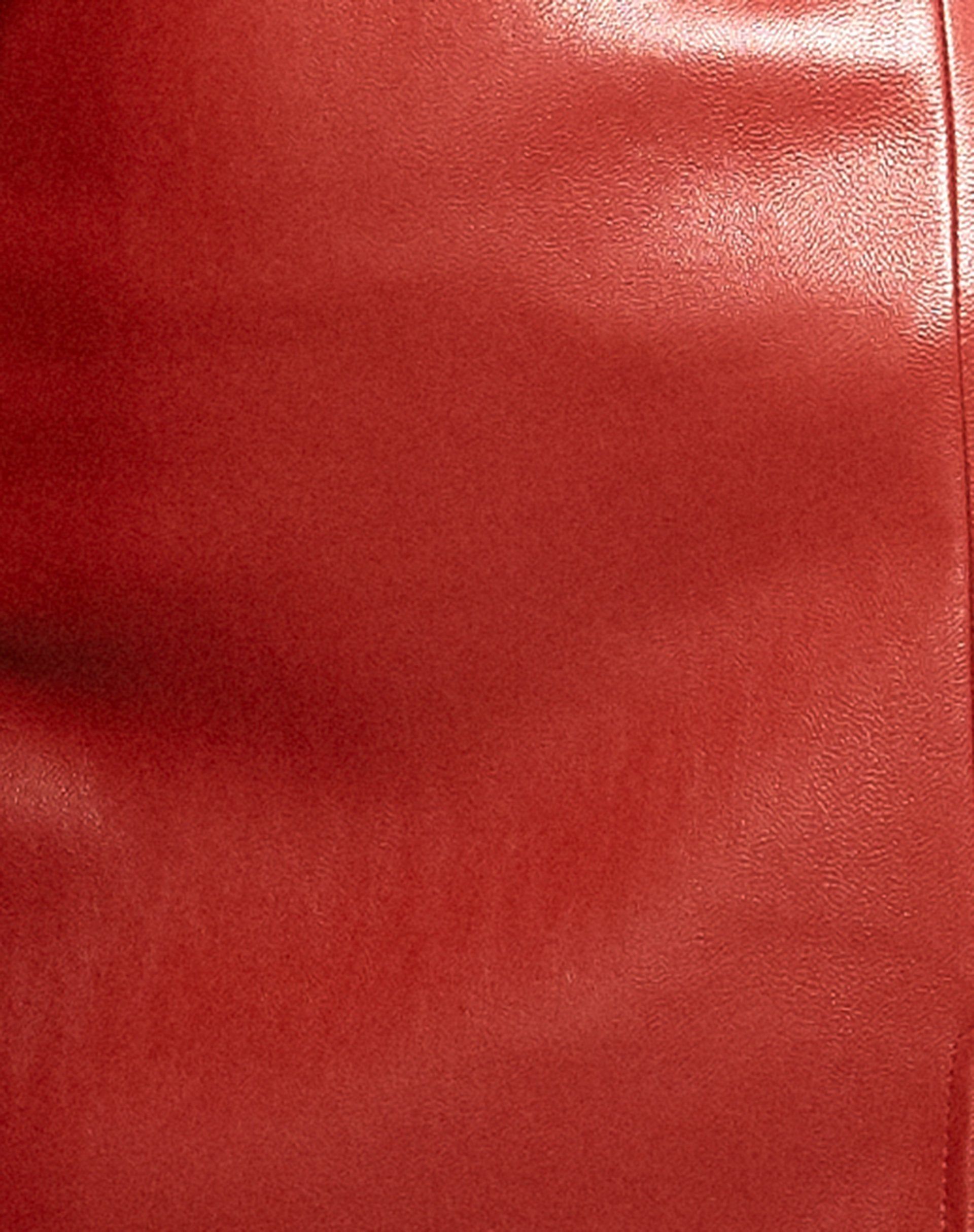 Wren Mini Skirt in PU Red sold by Motel Rocks product image thumbnail 5