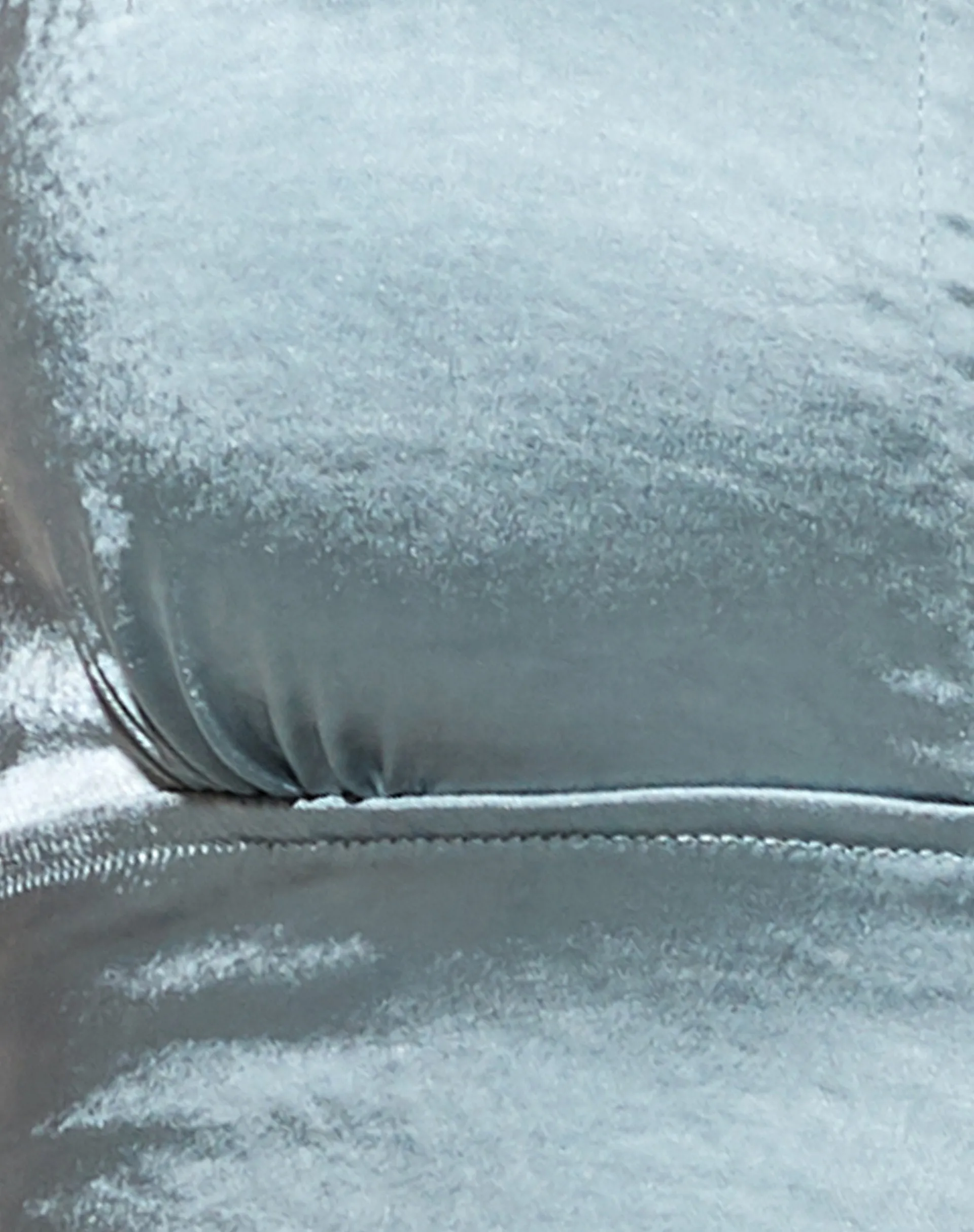 Keiza Crop Top in Satin Silver Blue sold by Motel Rocks product image thumbnail 5