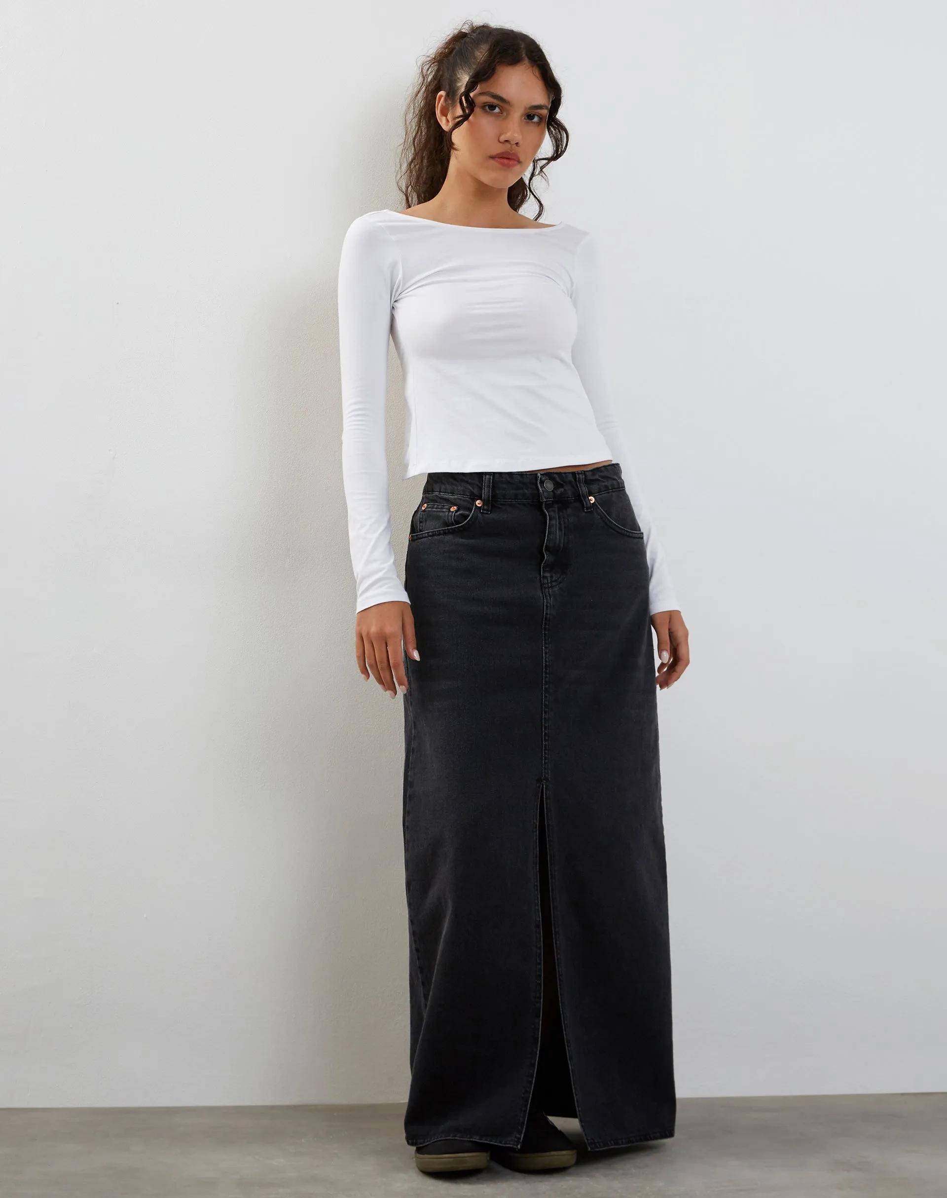 Ansita Long Sleeve Top in White sold by Motel Rocks product image thumbnail 4