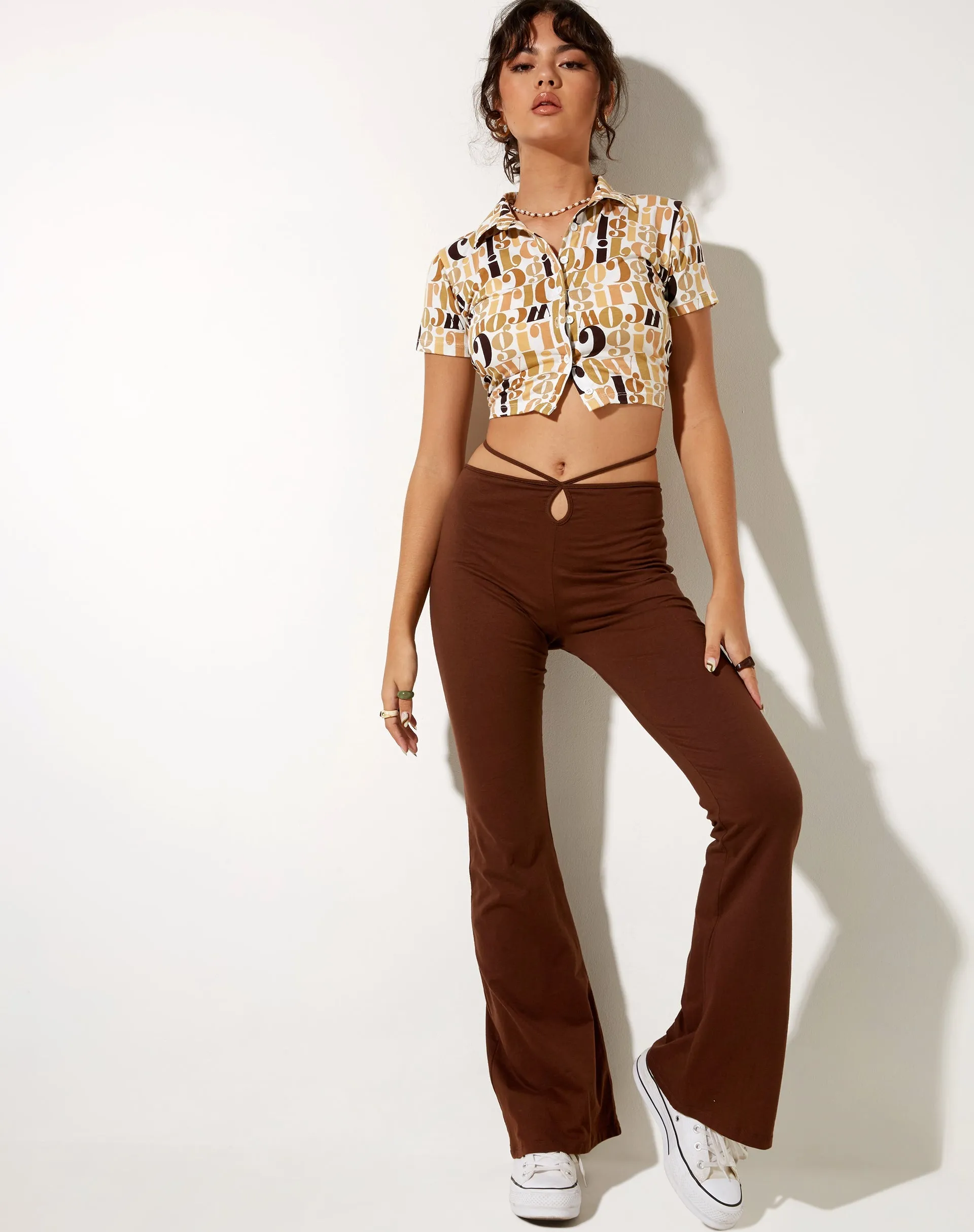 Wuma Cropped Shirt in Cowgirl sold by Motel Rocks product image thumbnail 4