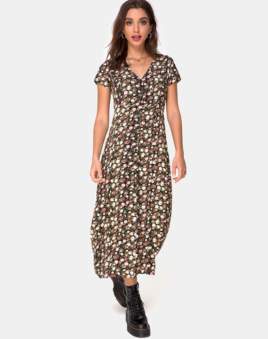 Sanrin Midi Dress in Courtney Floral sold by Motel Rocks product image thumbnail 3