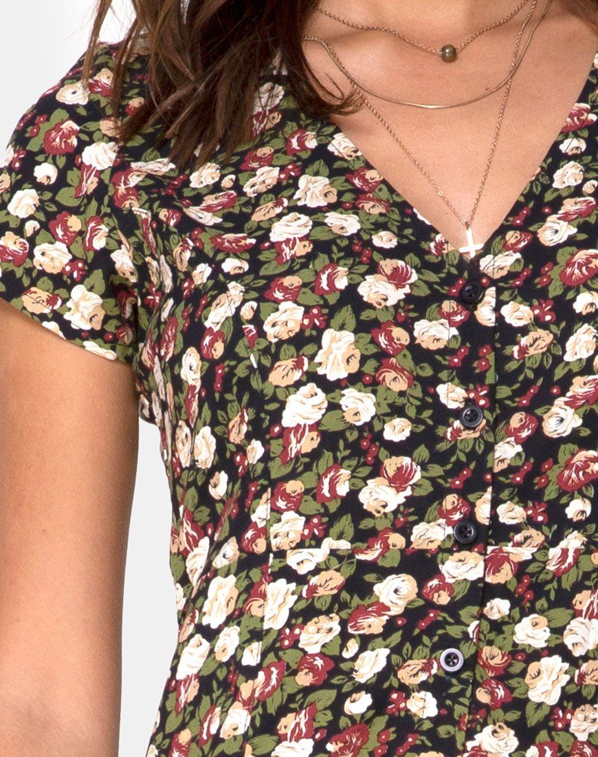 Sanrin Midi Dress in Courtney Floral sold by Motel Rocks product image thumbnail 5