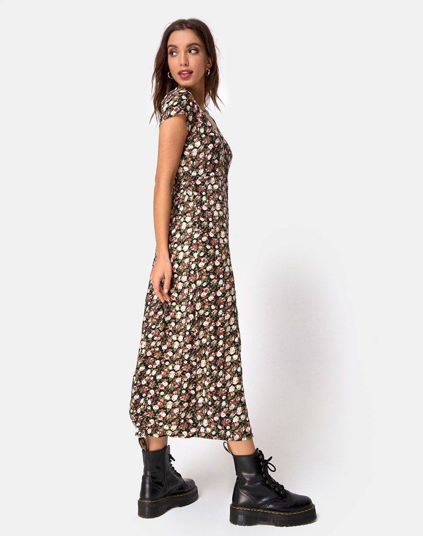 Sanrin Midi Dress in Courtney Floral sold by Motel Rocks product image thumbnail 2