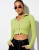 Ryals Crop Top in Leaf Green sold by Motel Rocks