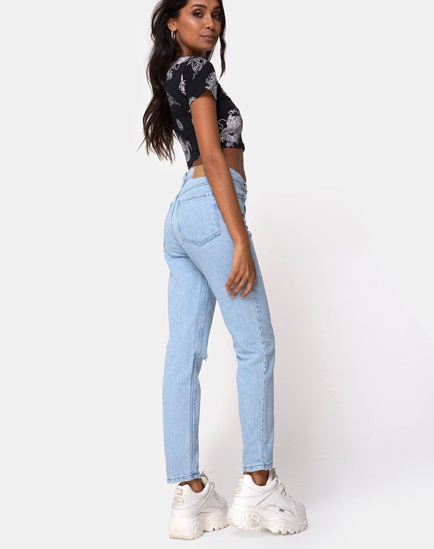 Tindy Top in Black Dragon sold by Motel Rocks product image thumbnail 4