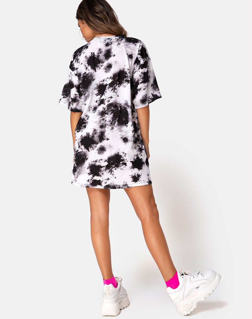 Sunny Kiss Tee in Tie Dye Celestial Lime sold by Motel Rocks product image thumbnail 4