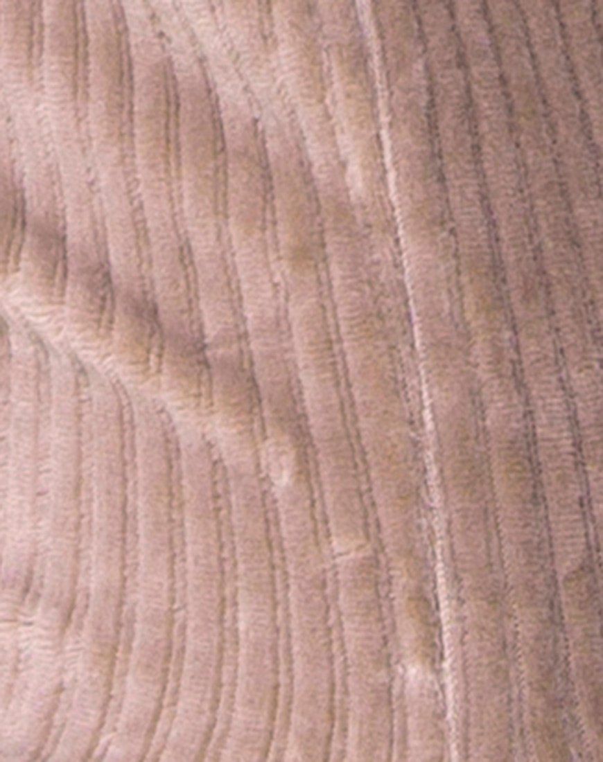 Midi Cheri Split Skirt in Rib Taupe sold by Motel Rocks product image thumbnail 5