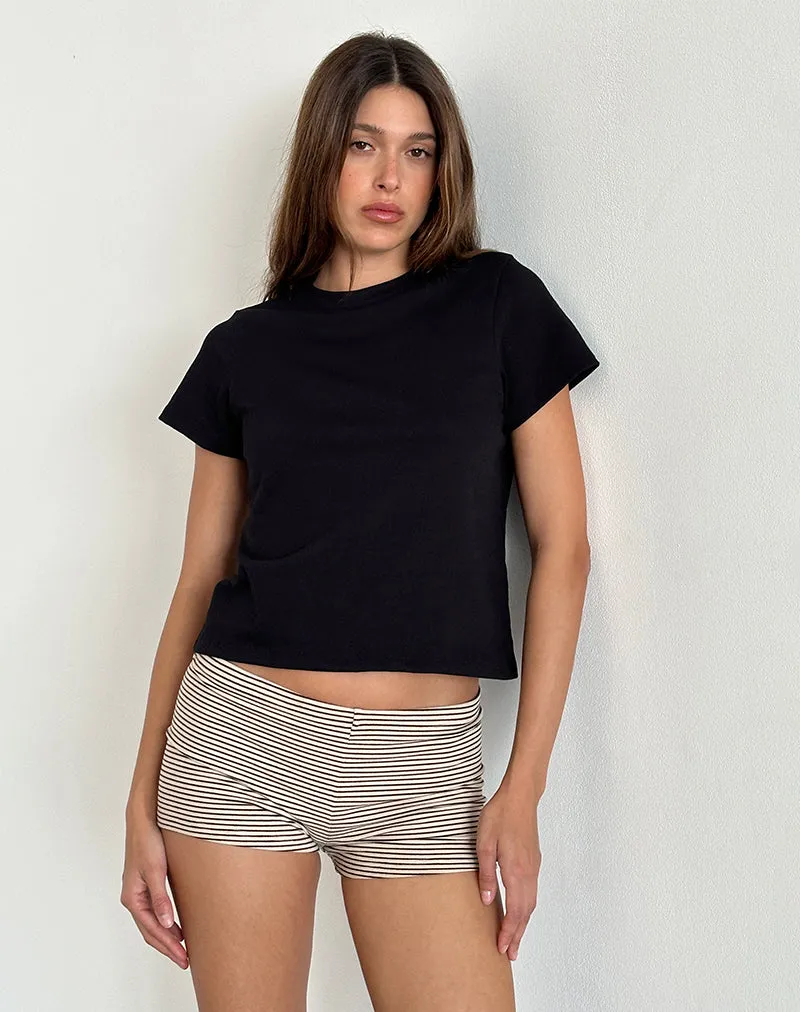 Sakha Boxy Top in Plain Black sold by Motel Rocks product image thumbnail 4