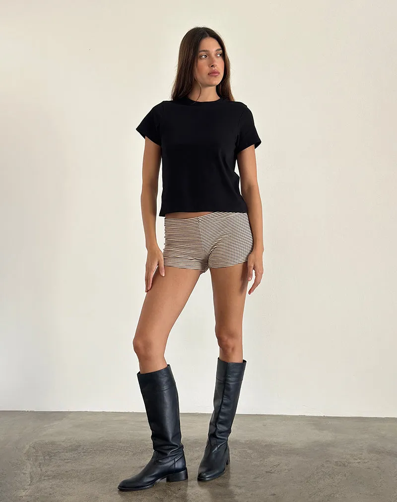Sakha Boxy Top in Plain Black sold by Motel Rocks product image thumbnail 3