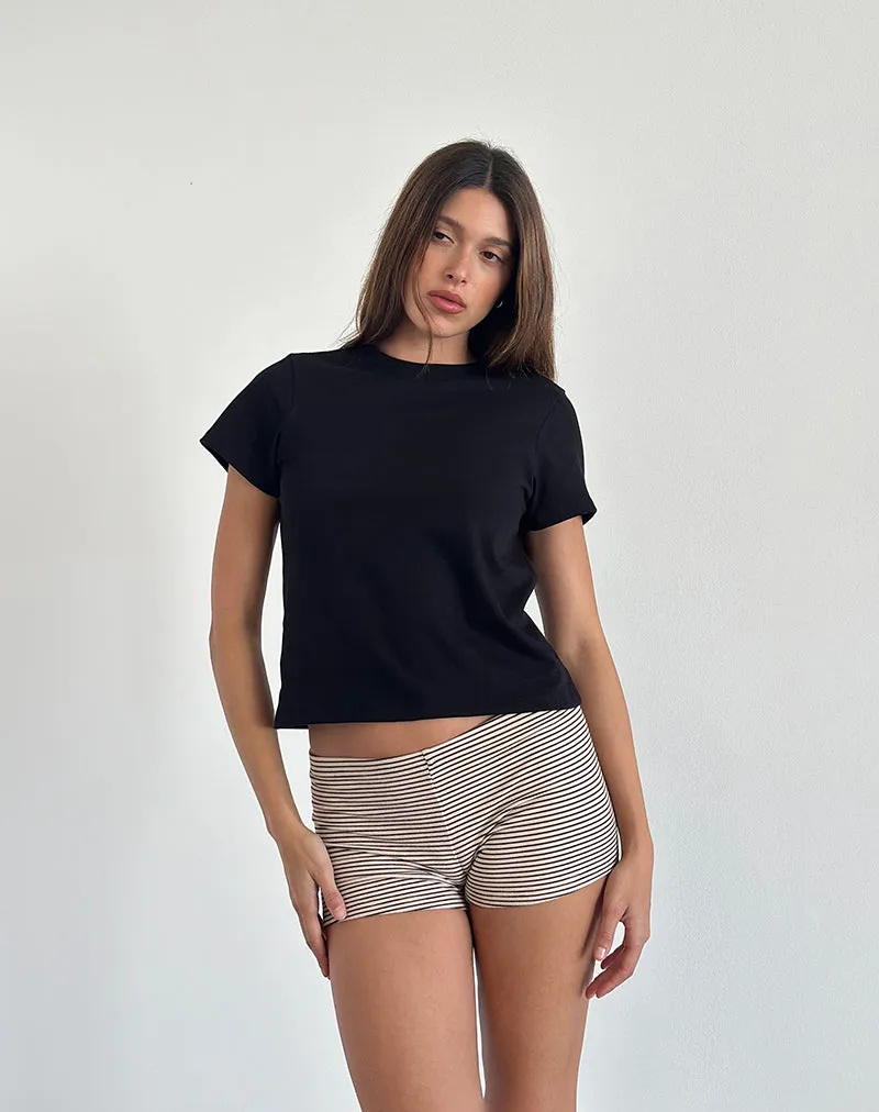 Sakha Boxy Top in Plain Black sold by Motel Rocks product image thumbnail 2