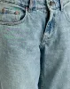 Roomy Extra Wide Low Rise Jeans in Washed Blue Green sold by Motel Rocks