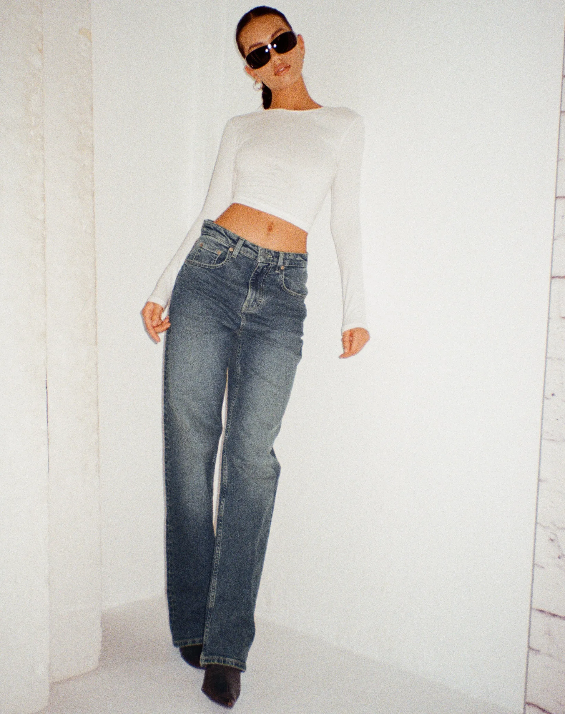 Parallel Jeans in Bryony Twilight Brown and Blue Acid sold by Motel Rocks product image thumbnail 3
