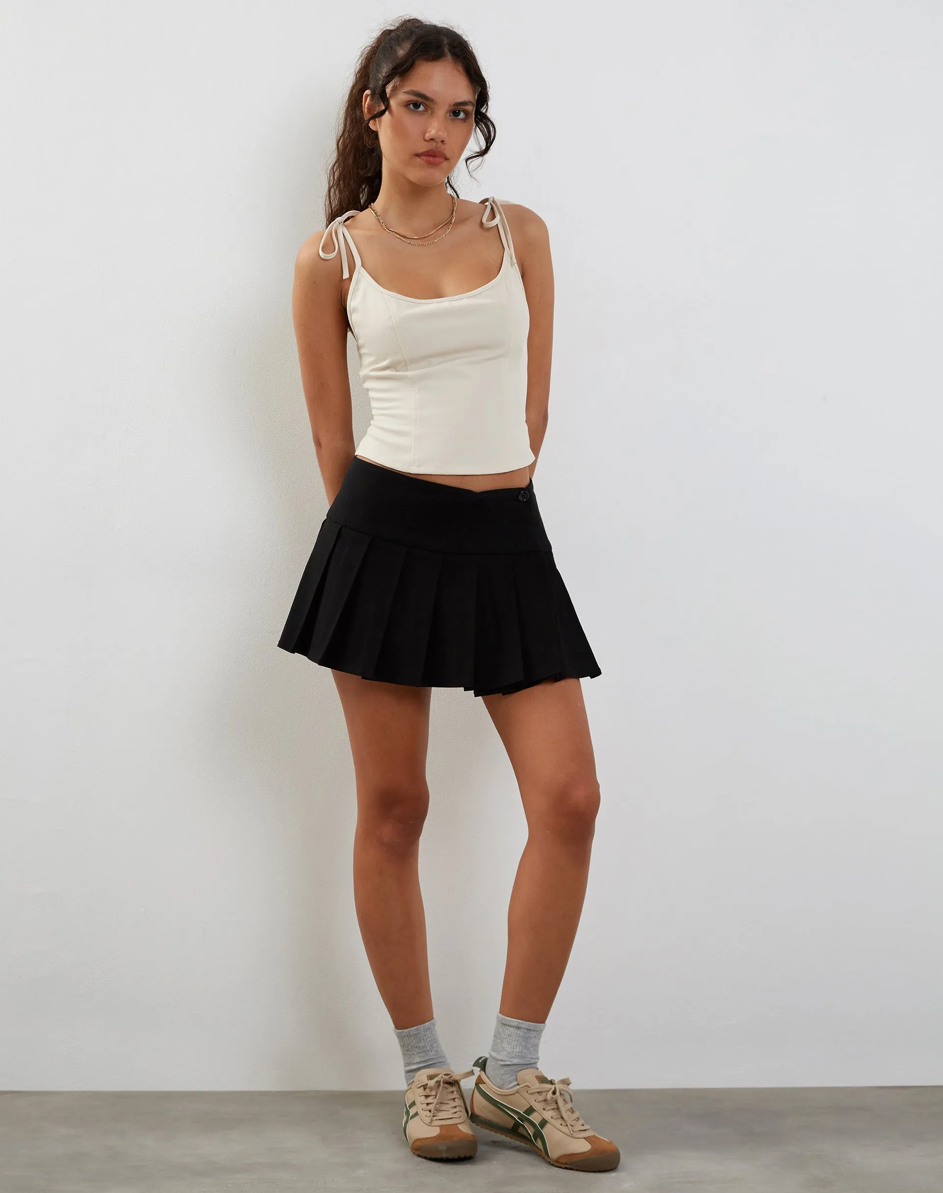 Kiona Corset Top in Tailoring Cream sold by Motel Rocks product image thumbnail 5