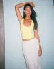 Jastio Vest Top in Lemonade Ribbed Jersey sold by Motel Rocks