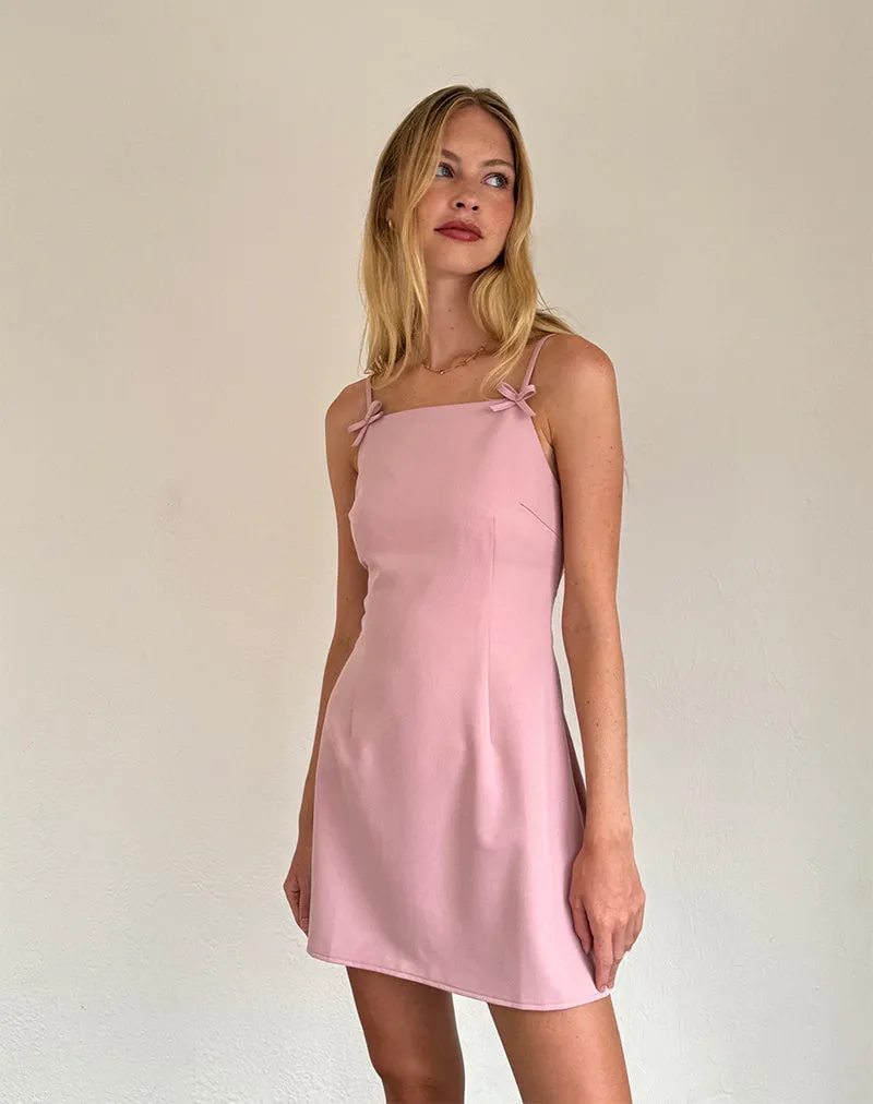 Aketi Mini Dress in Dusky Pink sold by Motel Rocks product image thumbnail 2