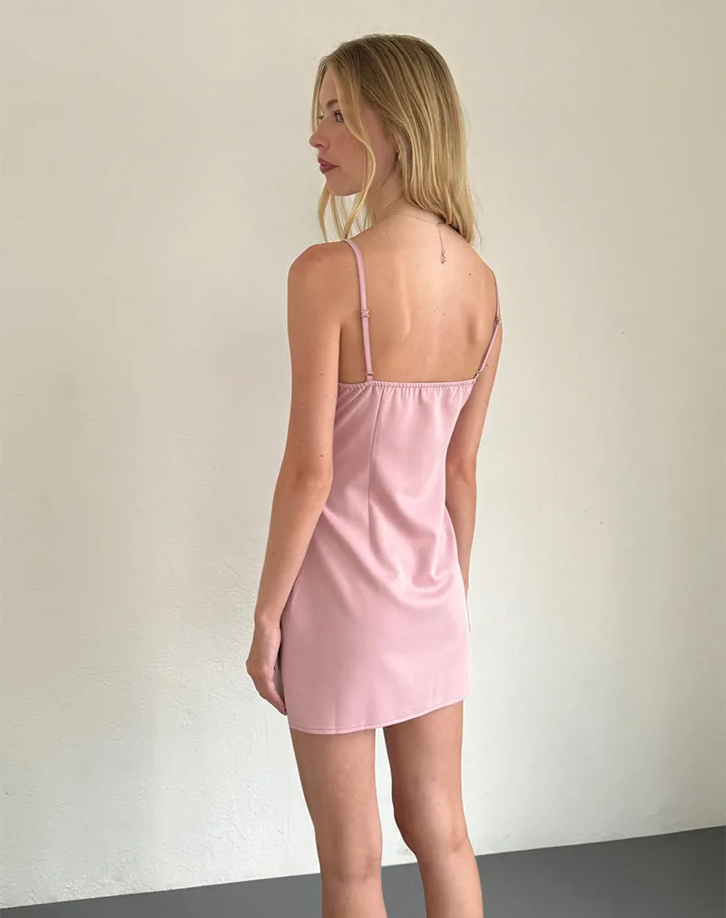 Aketi Mini Dress in Dusky Pink sold by Motel Rocks product image thumbnail 3