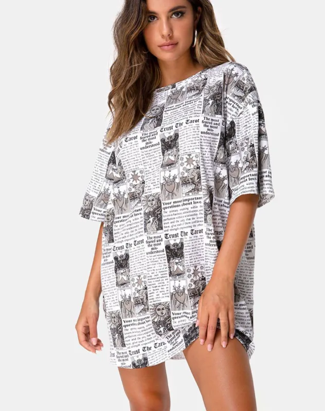 Sunny Kiss Tee in Tarot sold by Motel Rocks